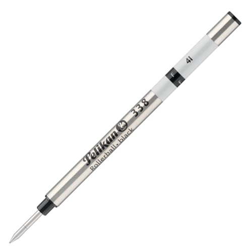 Pelikan 908483 Mine für Tintenroller (338), Strichstärke F, schwarz, 1 Stück in Faltschachtel von Pelikan