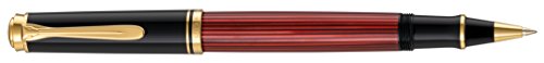 Pelikan 923102 Tintenroller Souverän R 400, schwarz/rot von Pelikan