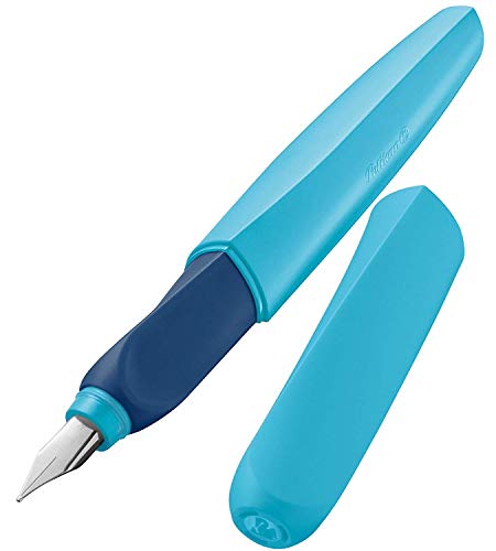 Pelikan 923441 Twist Füllhalter (Universell für Rechts- und Linkshände) Blau von Pelikan