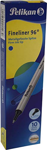 Pelikan 943167 Fineliner 96® Blau, 10 Stück in Schachtel von Pelikan