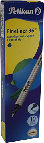 Pelikan 943191 Fineliner 96® Grün, 10 Stück in Schachtel von Pelikan