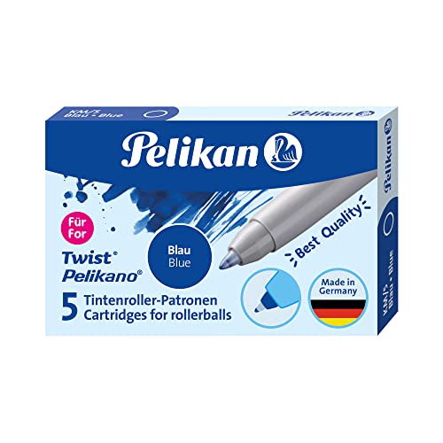 Pelikan 946251 Patronen für Tintenroller, 2 x 5 Patronen, blau von Pelikan