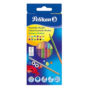 Pelikan Bicolor Buntstifte farbsortiert, 12 St. Pelikan Bicolor Buntstifte farbsortiert, 12 St. von Pelikan