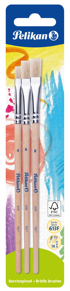Pelikan Borstenpinsel-Set 613 F, 10-teilig, sortiert Pelikan Borstenpinsel-Set 613 F, 10-teilig, sortiert von Pelikan