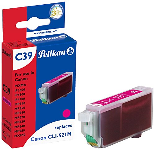 Pelikan C39 Druckerpatrone (ersetzt Canon CLI-521M) magenta von Pelikan