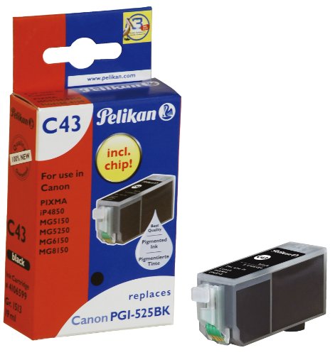 Pelikan C43 Druckerpatrone (ersetzt Canon PGI-525PGBK) schwarz von Pelikan
