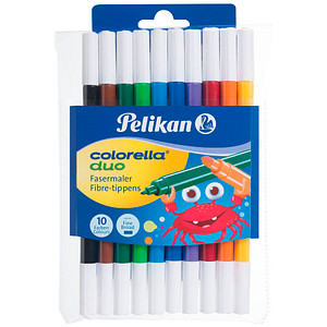 Pelikan Colorella Duo C407 Filzstifte farbsortiert, 10 St. von Pelikan