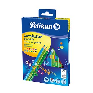 Pelikan Combino Buntstifte farbsortiert, 12 St. von Pelikan