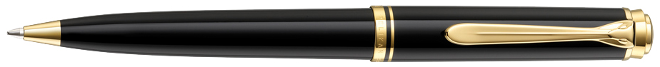 Pelikan Drehkugelschreiber , Souverän 800, , schwarz/gold von Pelikan