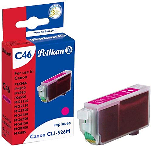 Pelikan Druckerpatrone C46 ersetzt Canon CLI-526M, Magenta von Pelikan