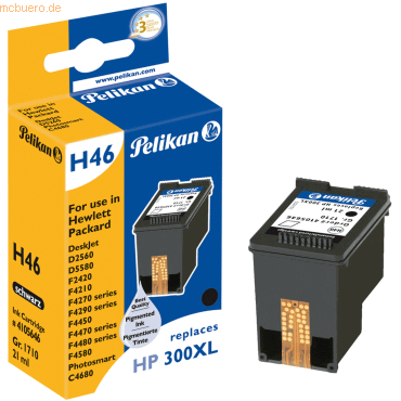 Pelikan Druckerpatrone kompatibel mit HP 300XL schwarz 21ml von Pelikan