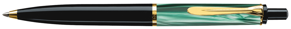 Pelikan Druckkugelschreiber K 200, grün marmoriert von Pelikan