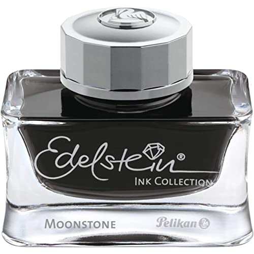 Pelikan Edelstein Ink 50ml (2er Pack, Moonstone) Steingrau von Pelikan