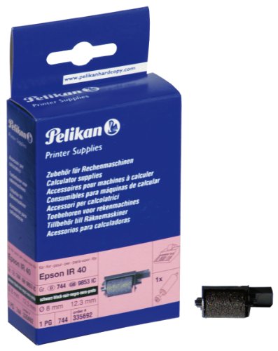 Pelikan Farbrolle Gruppe 744 Ink Roll für Epson IR 40, 8 x 12.3 mm, schwarz von Pelikan