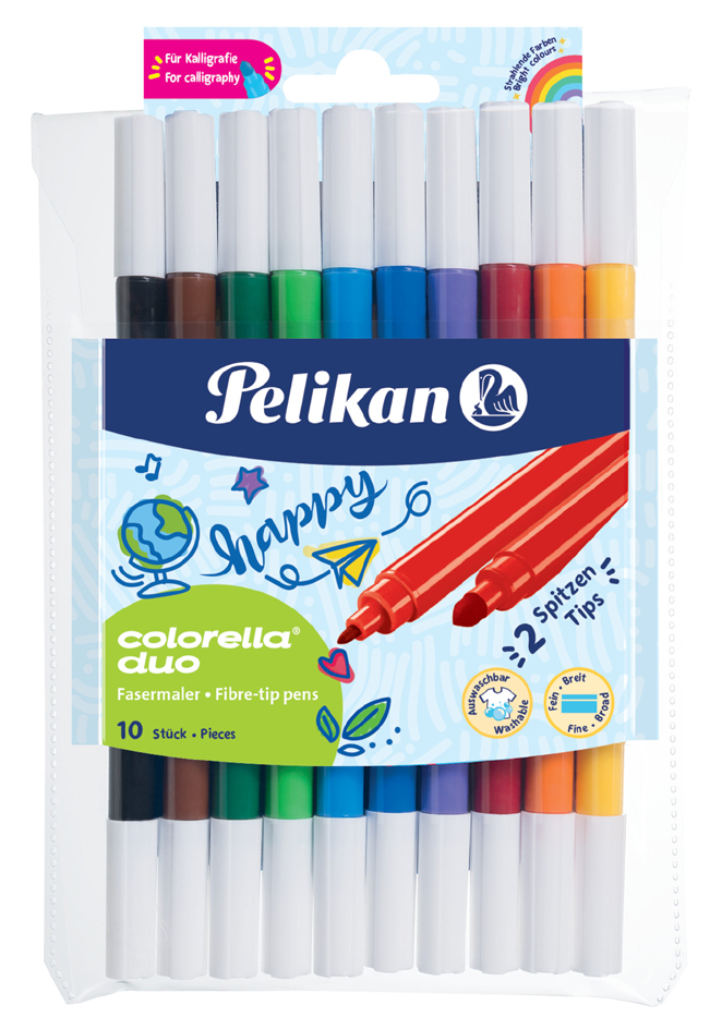 Pelikan Doppel-Fasermaler colorella duo, 10er Etui von Pelikan