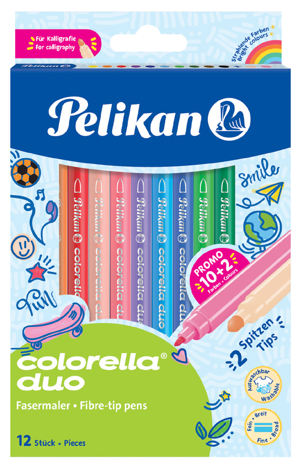 Pelikan Doppel-Fasermaler colorella duo, 12er Kartonetui Pelikan Doppel-Fasermaler colorella duo, 12er Kartonetui von Pelikan