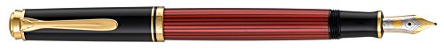 Pelikan Fine-Writing Pelikan 925131 Kolbenfüllhalter Souverän M400 Schwarz/Rot, Feder EF Pelikan Fine-Writing Pelikan 925131 Kolbenfüllhalter Souverän M400 Schwarz/Rot, Feder EF von Pelikan