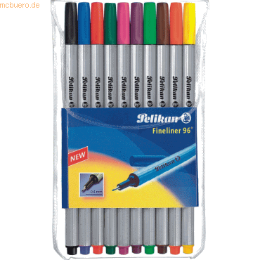 Pelikan Fineliner 96 EF 0.4mm sortiert VE=10 Farben von Pelikan