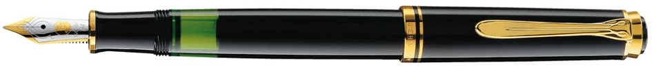 Pelikan Füllhalter , Souverän 400, , schwarz/gold, EF von Pelikan