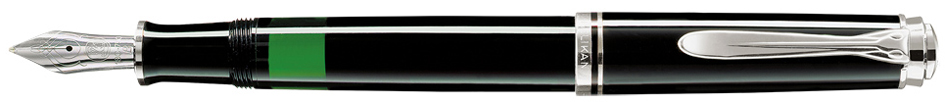 Pelikan Füllhalter , Souverän 405, , schwarz/silber, M von Pelikan