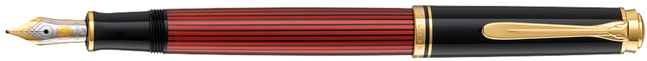 Pelikan Füllhalter , Souverän 600, , schwarz/rot, B von Pelikan