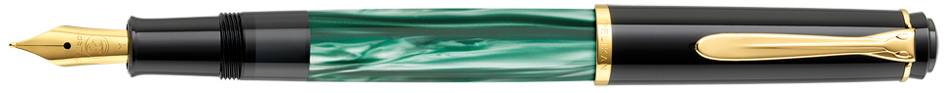 Pelikan Füllhalter M 200, grün marmoriert, Federbreite: B von Pelikan
