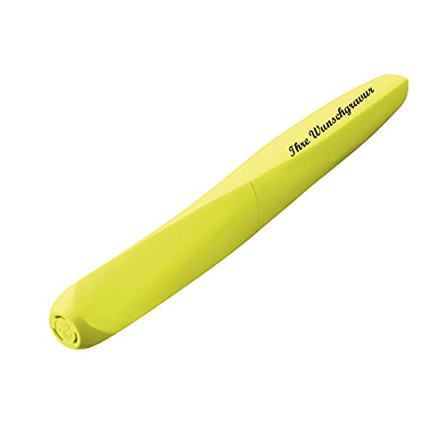 Pelikan Füllhalter mit Namensgravur - Füller - "Twist M-Feder Neon Gelb" von Pelikan