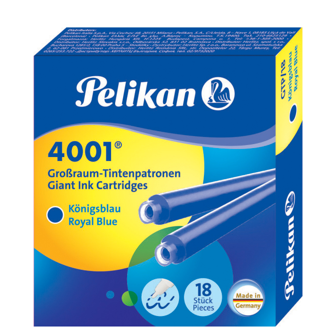 Pelikan Großraum-Tintenpatronen 4001 GTP/18, königsblau von Pelikan