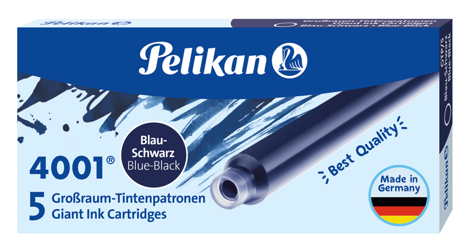 Pelikan Großraum-Tintenpatronen 4001 GTP/5, blau-schwarz von Pelikan