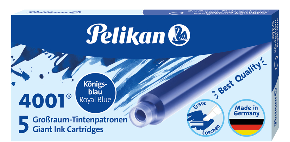 Pelikan Großraum-Tintenpatronen 4001 GTP/5, königsblau von Pelikan