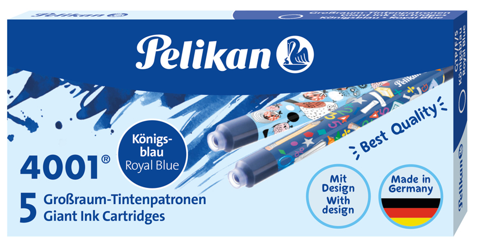 Pelikan Großraum-Tintenpatronen GTP/F/5, königsblau von Pelikan
