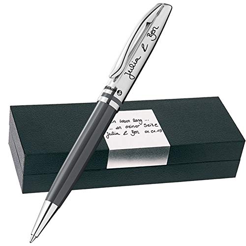 Pelikan - Handschrift Text Gravur - Kugelschreiber als Geschenk & Geschenkbox mit eigener Handschrift Gravur Jazz Classic Warmgrau PS18pe Pelikan - Handschrift Text Gravur - Kugelschreiber als Geschenk & Geschenkbox mit eigener Handschrift Gravur Jazz Classic Warmgrau PS18pe von Pelikan