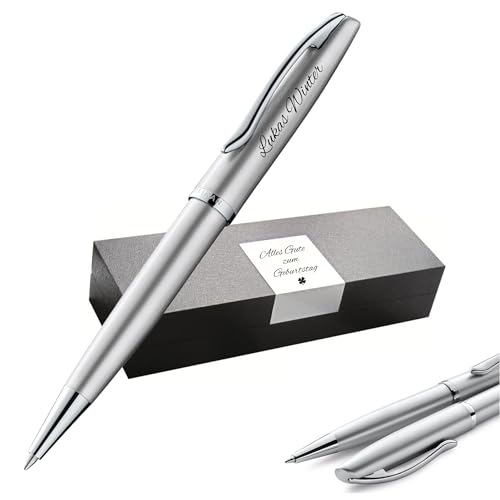 Pelikan Jazz® Noble Elegance K36 Kugelschreiber mit Gravur Geschenk - einzigartige Stifte mit Namen - personalisierte Geschenke - Kugelschreiber personalisiert (Silber) von Pelikan