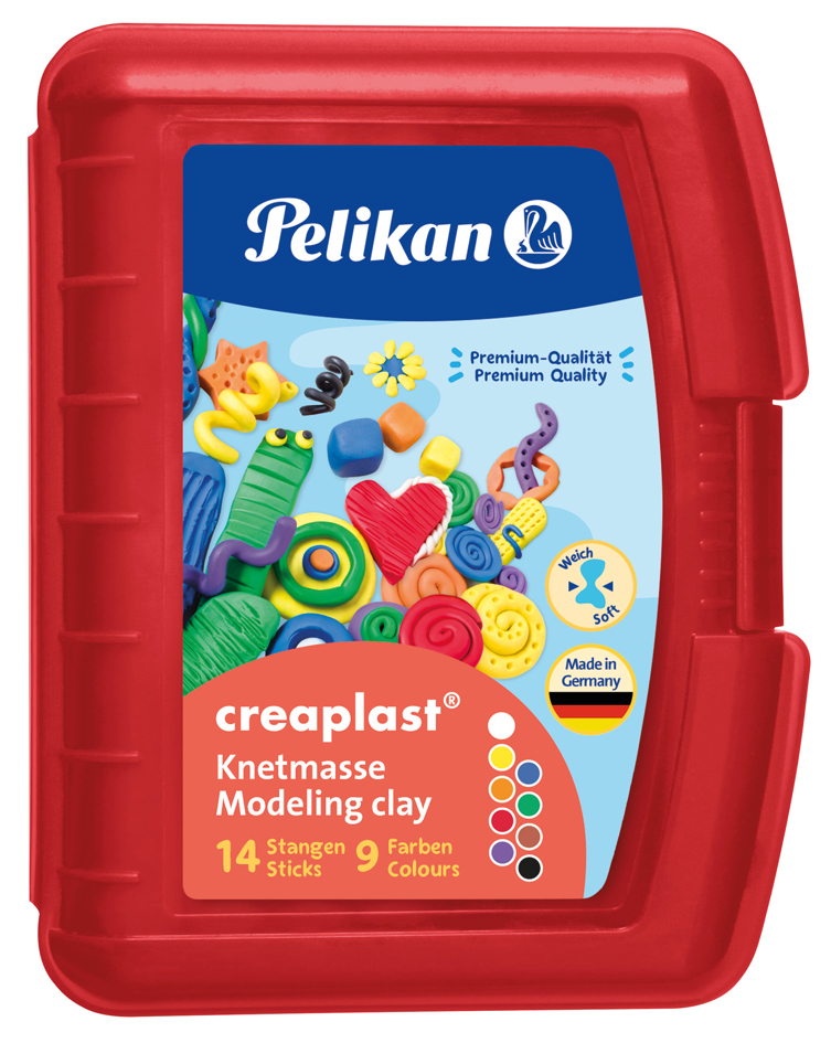 Pelikan Kinderknete Creaplast, 14er Kunststoffbox rot von Pelikan