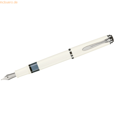 Pelikan Kolbenfüllhalter Classic M205 EF weiß von Pelikan