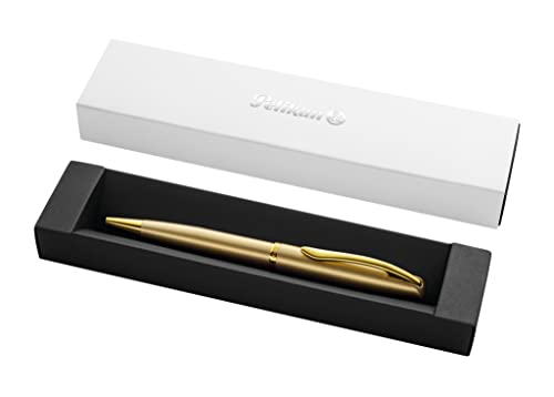 Pelikan Kugelschreiber Jazz Noble, Gold, für Rechtshänder und Linkshänder, eleganter Metall-Kugelschreiber im Geschenketui, 821766 Pelikan Kugelschreiber Jazz Noble, Gold, für Rechtshänder und Linkshänder, eleganter Metall-Kugelschreiber im Geschenketui, 821766 von Pelikan
