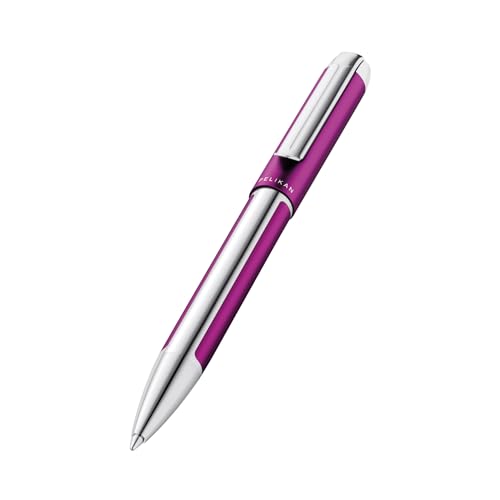 Pelikan Kugelschreiber Pura K40, Violett, hochwertiger Drehkugelschreiber im Geschenk-Etui, 823807 von Pelikan