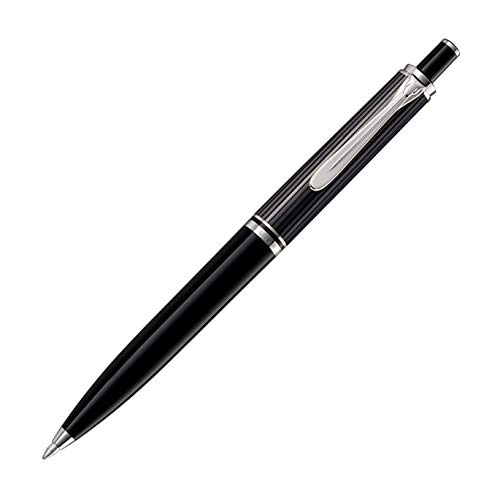 Pelikan Kugelschreiber Souverän 405 Stresemann, Schwarz-Anthrazit, hochwertiger Druckkugelschreiber im Geschenk-Etui, 803700, 1 stück (1er Pack) von Pelikan