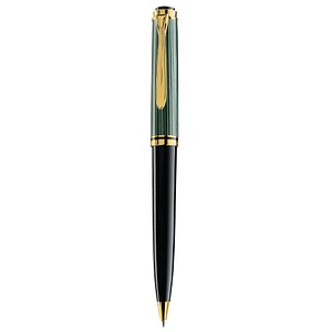 Pelikan Kugelschreiber Souverän K800 schwarz/grün/gold, Schreibfarbe: schwarz, 1 St. Pelikan Kugelschreiber Souverän K800 schwarz/grün/gold, Schreibfarbe: schwarz, 1 St. von Pelikan