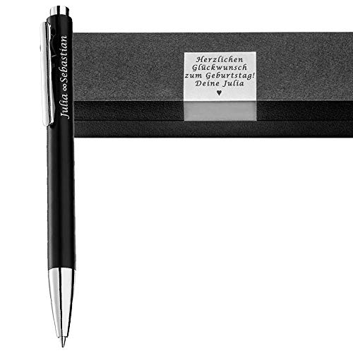 Pelikan - Kugelschreiber und Box mit Wunschgravur als Geschenk & Wunschsymbol Geschenkverpackung Snap® K10 Black pur matt PS45-3 von Pelikan