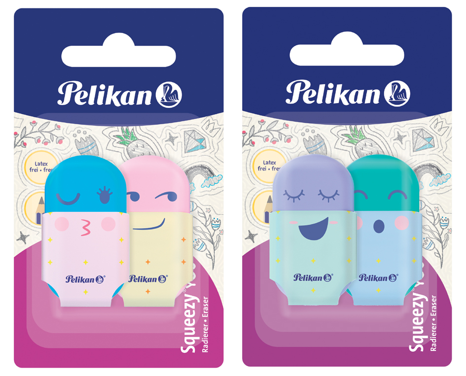 Pelikan Kunststoff-Radierer Squeezy You, Blisterkarte Pelikan Kunststoff-Radierer Squeezy You, Blisterkarte von Pelikan