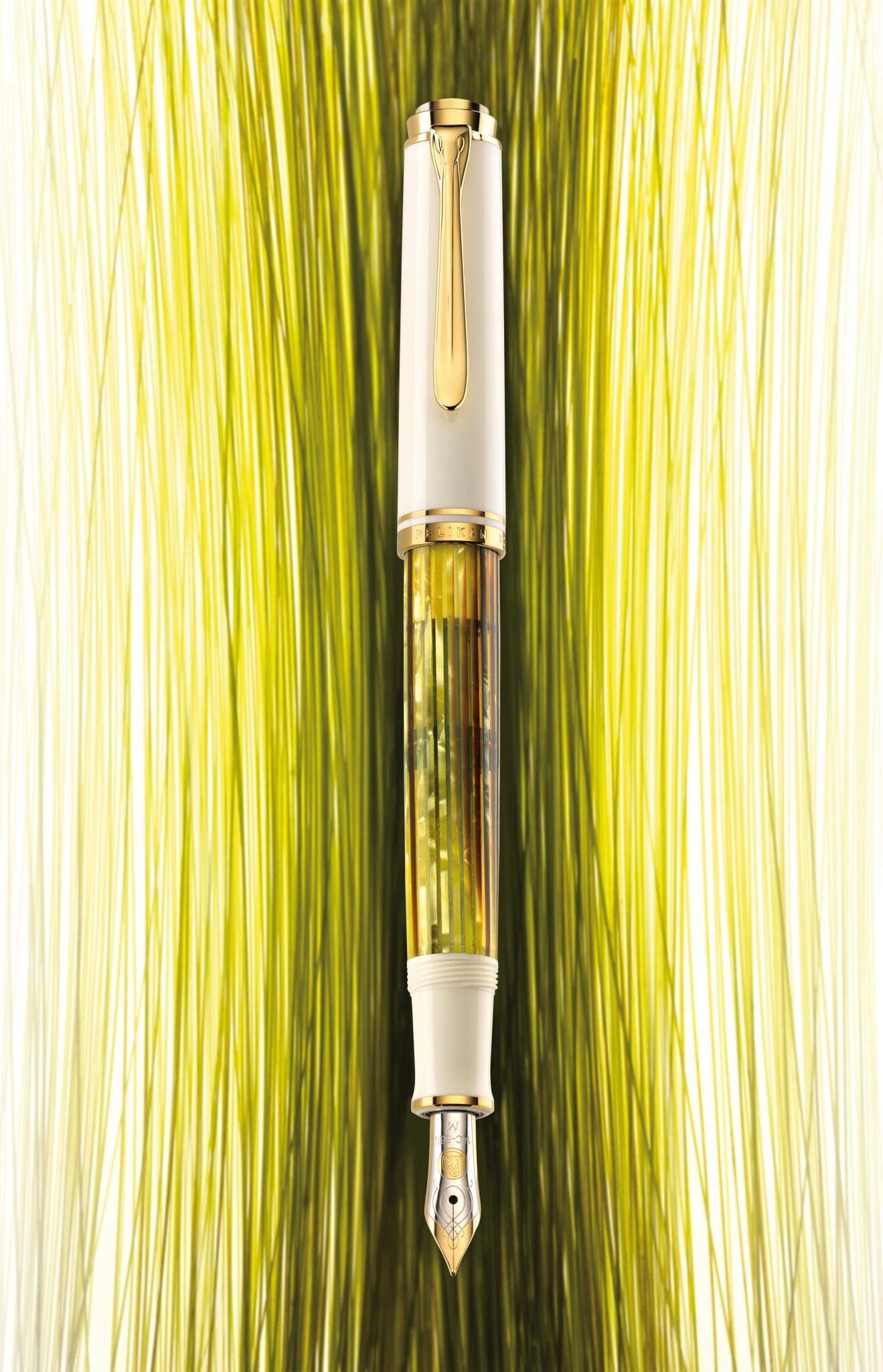 Pelikan M400 Füllfederhalter Integriertes Befüllsystem Gold - Weiß 1 Stück(e) (934166) - Sonderposten von Pelikan