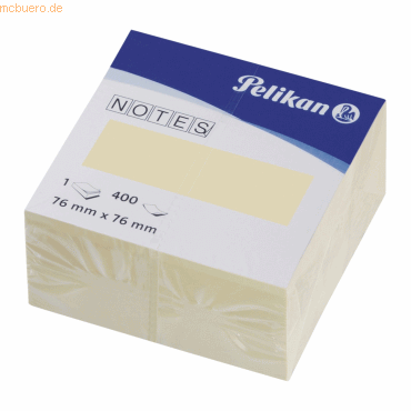 Pelikan Notizhaftzettel Würfel gelb 76x76mm 400 Blatt von Pelikan