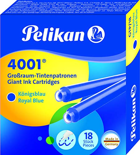 Pelikan Pelikan Großraum-Tintenpatronen 4001, königsblau, 18 Stück von Pelikan