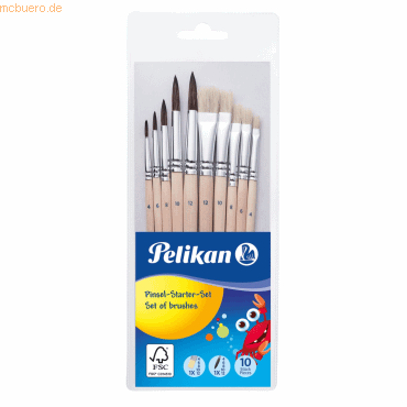 Pelikan Pinsel-Set PI10/SB VE=10 Stück Pelikan Pinsel-Set PI10/SB VE=10 Stück von Pelikan