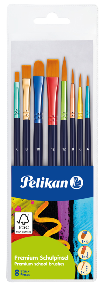 Pelikan Pinsel-Set Premium, 8-teilig, sortiert Pelikan Pinsel-Set Premium, 8-teilig, sortiert von Pelikan