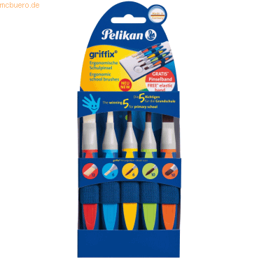 Pelikan Pinsel-Set griffix Synthetik VE=5 Stück Trägerkarte Pelikan Pinsel-Set griffix Synthetik VE=5 Stück Trägerkarte von Pelikan