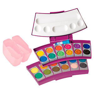 Pelikan ProColor Wasserfarbkasten 2 Wasserboxen + Deckweiß und 24 Farben Pelikan ProColor Wasserfarbkasten 2 Wasserboxen + Deckweiß und 24 Farben von Pelikan
