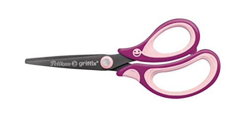 Pelikan Schere griffix spitz, Schulschere für Rechtshänder, Sweet Berry, mit spitzer Klinge und ergonomischer Griffzone, 820585 Pelikan Schere griffix spitz, Schulschere für Rechtshänder, Sweet Berry, mit spitzer Klinge und ergonomischer Griffzone, 820585 von Pelikan
