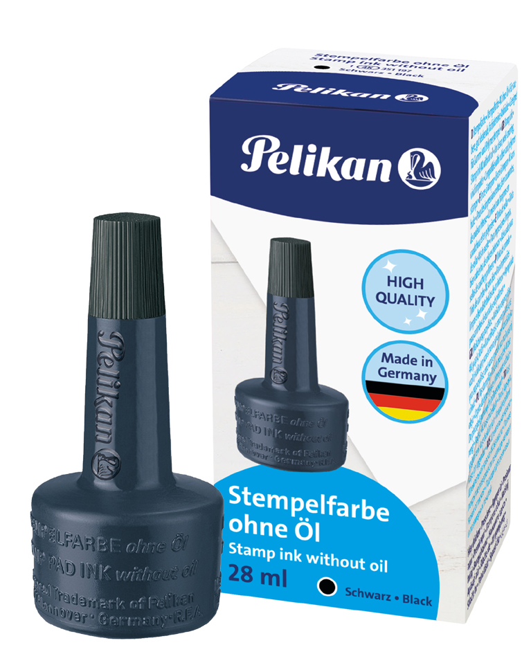 Pelikan Stempelfarbe 4K, schwarz, Inhalt: 28 ml von Pelikan
